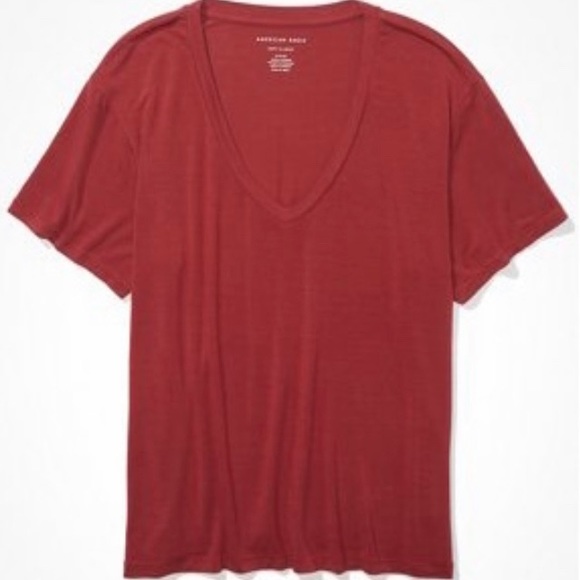 American Eagle Outfitters Tops - NWOT AEO Oversized ‘Soft & Sexy’ V-Neck Tee